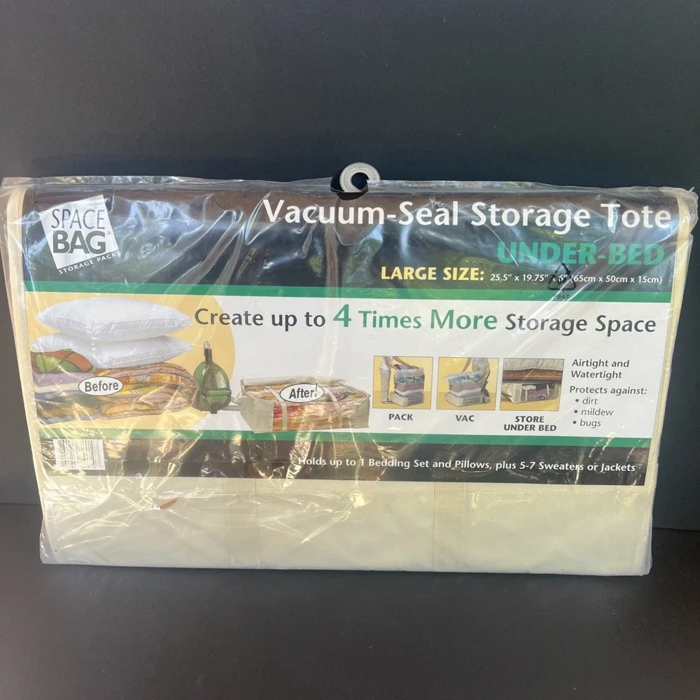 Space Saver Tote Bag Vacuum Seal Under Bed Storage 25.5